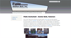 Desktop Screenshot of platteanchorbolt.com